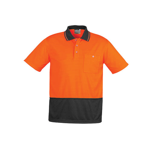 Unisex Hi Vis Basic Short Sleeve Spliced Polo | ZH231