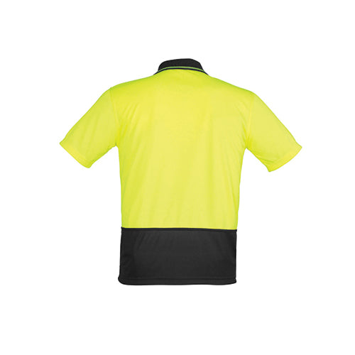Unisex Hi Vis Basic Short Sleeve Spliced Polo | ZH231