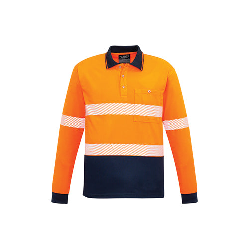 Unisex Hi Vis Segmented Long Sleeve Polo (Hoop Taped) | ZH530