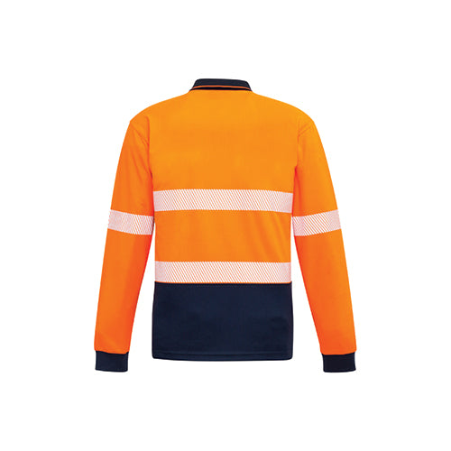 Unisex Hi Vis Segmented Long Sleeve Polo (Hoop Taped) | ZH530