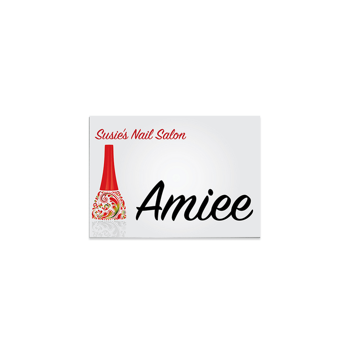Unisub 3.5" x 2.5" Sublimation Aluminium Name Badge - Gloss White - HeatPressNation