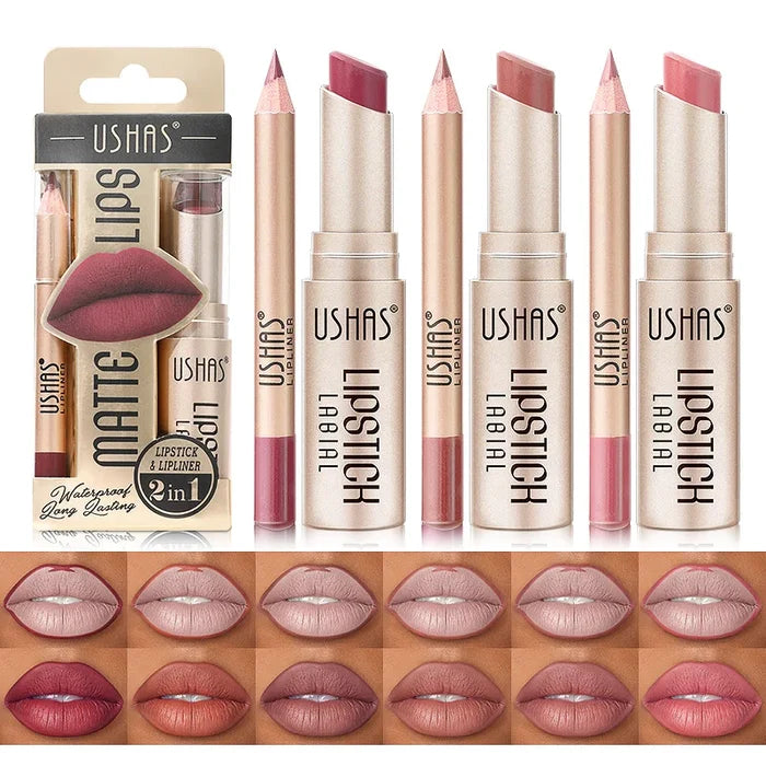 USHAS Professional Lipliner & Lipstick Collection