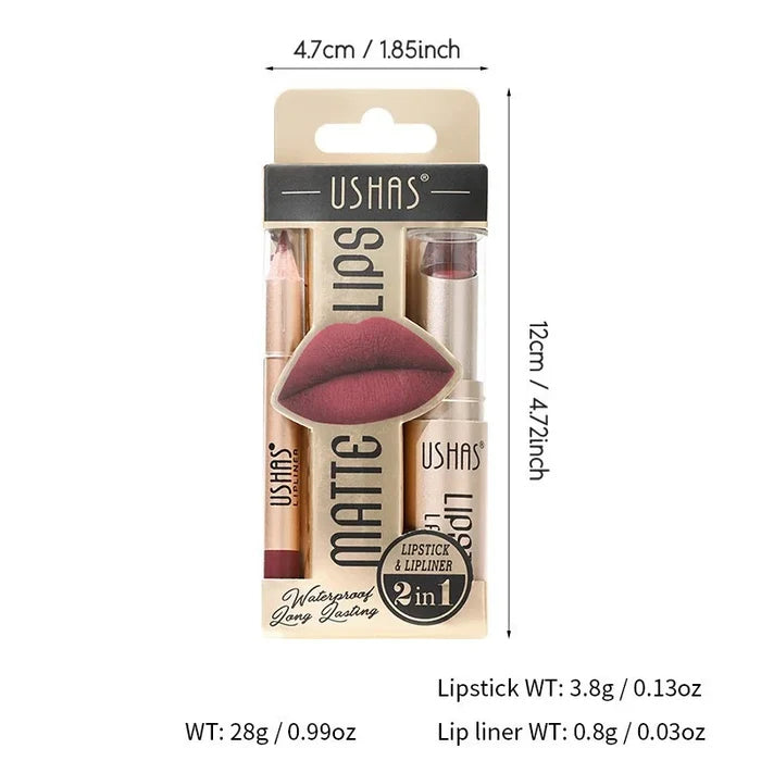 USHAS Professional Lipliner & Lipstick Collection