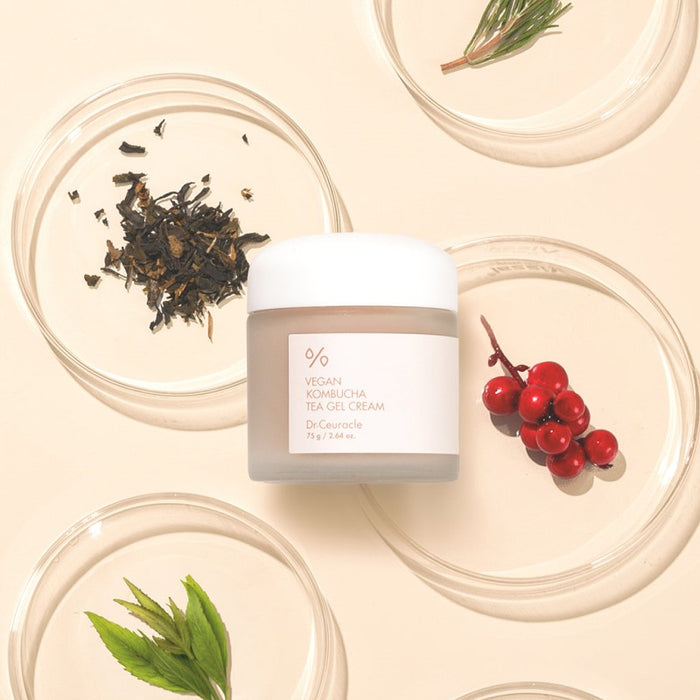 Vegan Kombucha Tea Gel Cream - Korean-Skincare