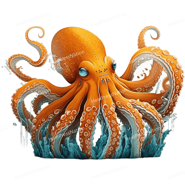 Water Octopus Design - HeatPressNation