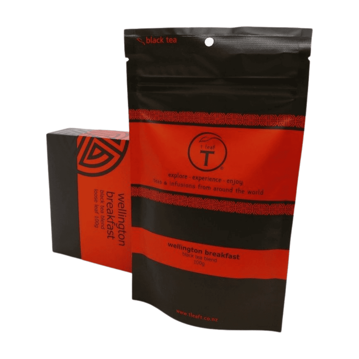 Wellington Breakfast Gift Box detail view | tea gift New Zealand | t leaf T
