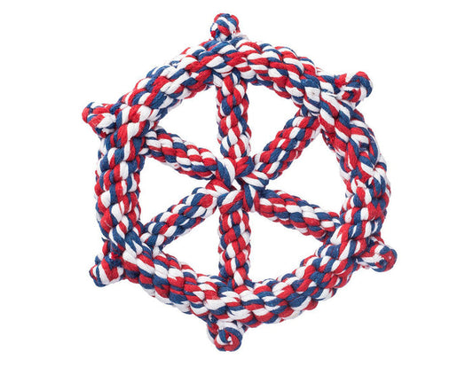 Wheel 7" - Patriotic Rope Dog Toy