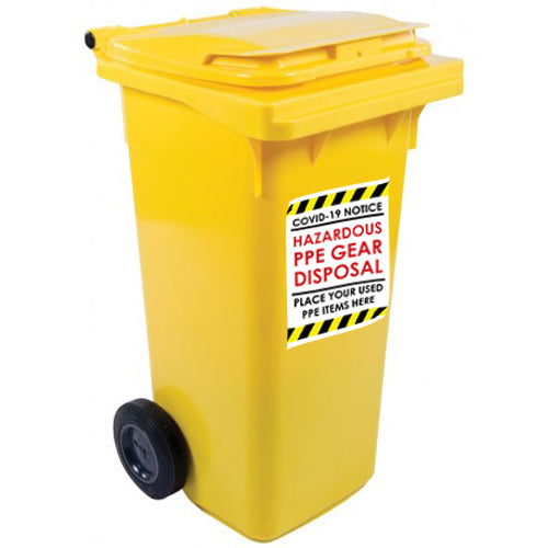 Wheelie Bin Yellow 120L
