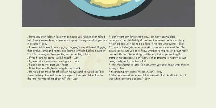 While You Were Sleeping Inspired Mid-Century Modern Print | 12"x18" or 18"x24" Print only