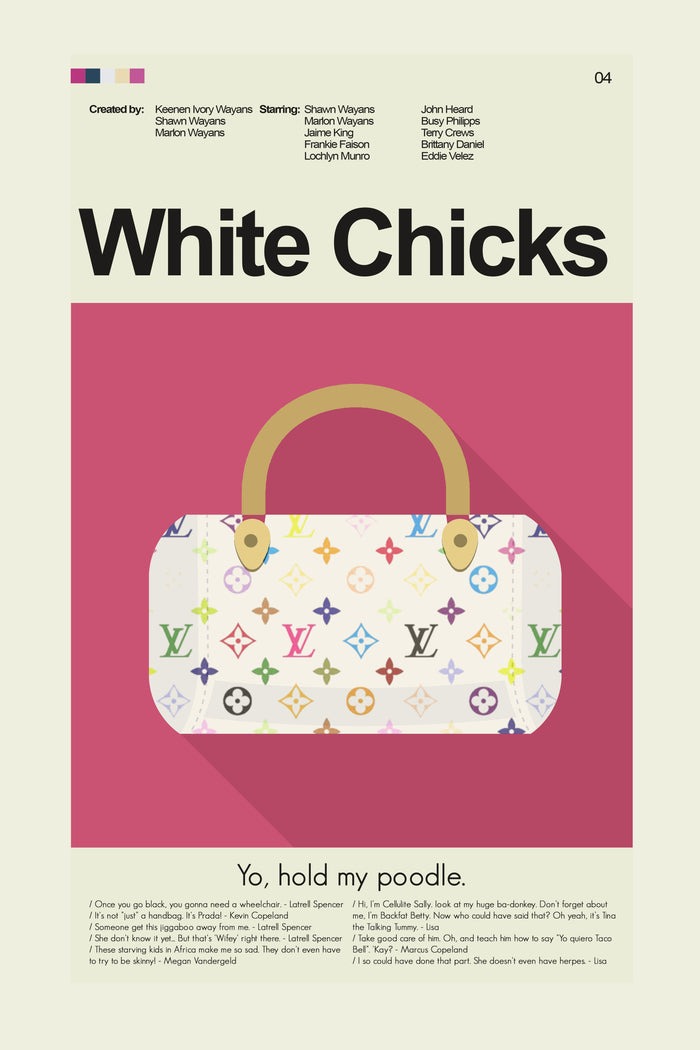 White Chicks - Designer Bag | 12"x18" or 18"x24" Print only