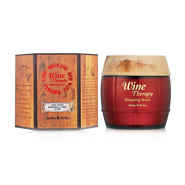 Holika Holika Wine Therapy Sleeping Mask #Red Wine - Korean-Skincare