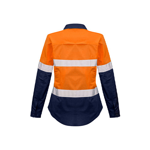 Womens Rugged Cooling Taped Hi Vis Spliced Long Sleeve Shirt | ZW720