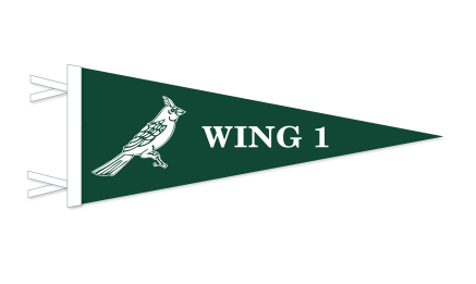 Woodcraft Cardinal Wing 1 Pennant - 9" x 24"