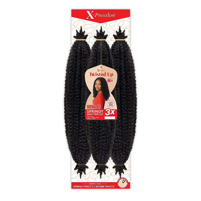 Xpression Twisted Up 3x Springy Afro Twist 24in